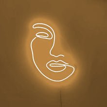 Charger l&#39;image dans la galerie, neon sign girl face