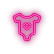 Charger l&#39;image dans la galerie, pink family kid body children baby care onsie clothing child clothes led neon factory