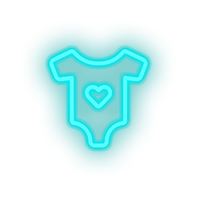 Charger l&#39;image dans la galerie, ice_blue family kid body children baby care onsie clothing child clothes led neon factory