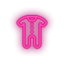 Charger l&#39;image dans la galerie, pink family onesie child children care clothing kid clothes baby led neon factory