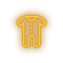 Charger l&#39;image dans la galerie, warm_white family onesie child children care clothing kid clothes baby led neon factory