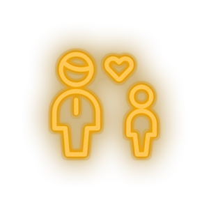 family parent father children human person heart child kid dad baby Neon led factory