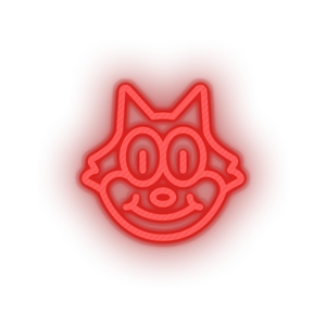 red famous character cat led neon factory