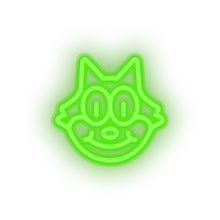 Charger l&#39;image dans la galerie, green famous character cat led neon factory