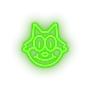 green famous character cat led neon factory