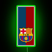 Charger l&#39;image dans la galerie, Fc Barcelona Design RGB neon sign green