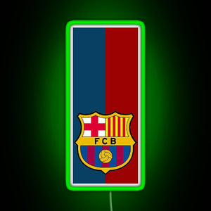 Fc Barcelona Design RGB neon sign green