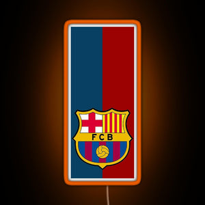 Fc Barcelona Design RGB neon sign orange