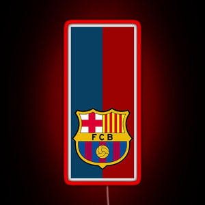 Fc Barcelona Design RGB neon sign red