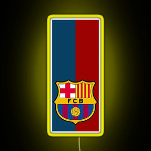 Fc Barcelona Design RGB neon sign yellow