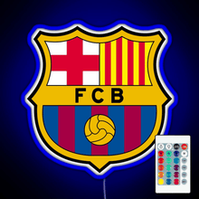 Charger l&#39;image dans la galerie, FC Barcelona Logo RGB neon sign remote