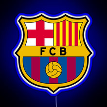 Charger l&#39;image dans la galerie, FC Barcelona Logo RGB neon sign blue