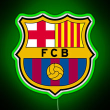 Charger l&#39;image dans la galerie, FC Barcelona Logo RGB neon sign green