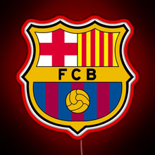 Charger l&#39;image dans la galerie, FC Barcelona Logo RGB neon sign red