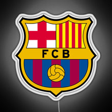 Charger l&#39;image dans la galerie, FC Barcelona Logo RGB neon sign white 