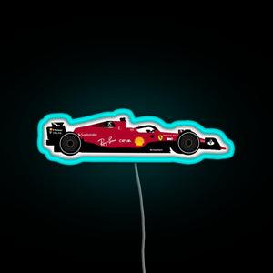 Ferrari 2022 RGB neon sign lightblue 