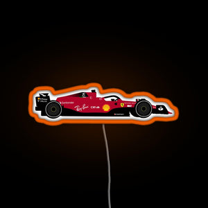 Ferrari 2022 RGB neon sign orange