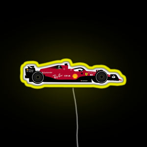 Ferrari 2022 RGB neon sign yellow