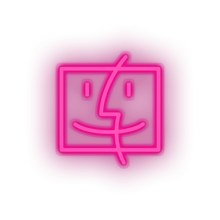 Charger l&#39;image dans la galerie, pink finder social network brand logo led neon factory