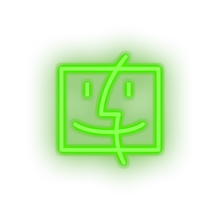 Charger l&#39;image dans la galerie, green finder social network brand logo led neon factory