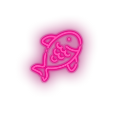 Charger l&#39;image dans la galerie, pink fish led animal beach fish holiday seafood summer vacation neon factory