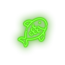 Charger l&#39;image dans la galerie, green fish led animal beach fish holiday seafood summer vacation neon factory