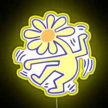 Charger l&#39;image dans la galerie, Flowerhead RGB neon sign yellow