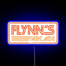 Charger l&#39;image dans la galerie, Flynn s Arcade 80s Retro RGB neon sign blue