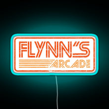 Charger l&#39;image dans la galerie, Flynn s Arcade 80s Retro RGB neon sign lightblue 