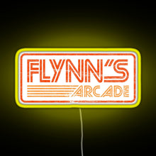 Charger l&#39;image dans la galerie, Flynn s Arcade 80s Retro RGB neon sign yellow