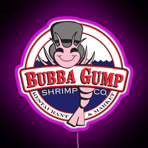 Forrest Gump Bubba Gump Shrimp Co RGB neon sign  pink