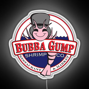 Forrest Gump Bubba Gump Shrimp Co RGB neon sign white 