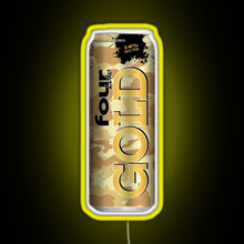 Charger l&#39;image dans la galerie, Four Loko Gold RGB neon sign yellow