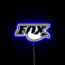 Charger l&#39;image dans la galerie, FOX MTB RGB neon sign blue