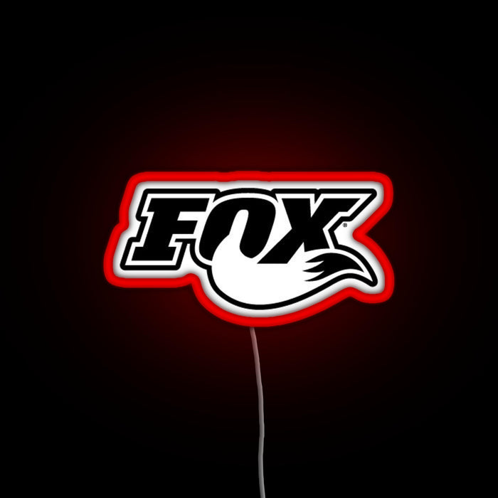 FOX MTB RGB neon sign red