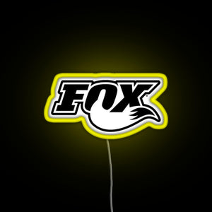 FOX MTB RGB neon sign yellow