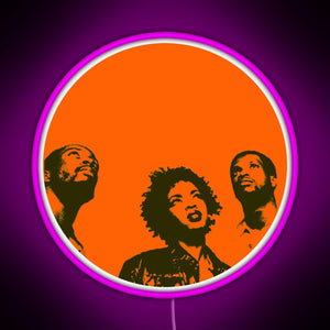 Fugees Minimal RGB neon sign  pink