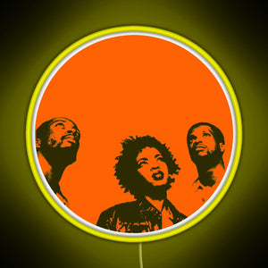 Fugees Minimal RGB neon sign yellow