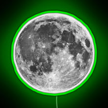 Charger l&#39;image dans la galerie, Full Moon sticker RGB neon sign green