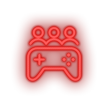 Charger l&#39;image dans la galerie, red game party video team controller led neon factory