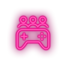 Charger l&#39;image dans la galerie, pink game party video team controller led neon factory