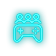 Charger l&#39;image dans la galerie, ice_blue game party video team controller led neon factory