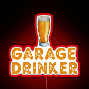 Garage Drinker RGB neon sign red