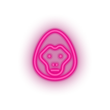 Charger l&#39;image dans la galerie, pink gorilla led animal cartoon fauna gorilla herbivore monkey zoo neon factory