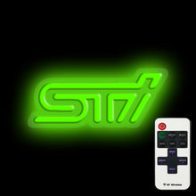 Charger l&#39;image dans la galerie, STI logo fanart neon led light mancave garage
