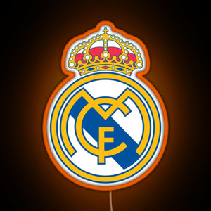 Hala Madrid RGB neon sign orange