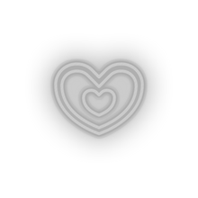 Charger l&#39;image dans la galerie, white heart led heart like love relationship romance shape valentine day neon factory