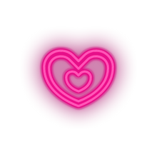 Charger l&#39;image dans la galerie, pink heart led heart like love relationship romance shape valentine day neon factory