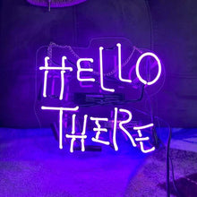 Charger l&#39;image dans la galerie, Hello there hell there neon sign