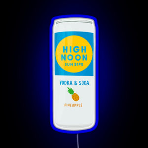 High noon RGB neon sign blue